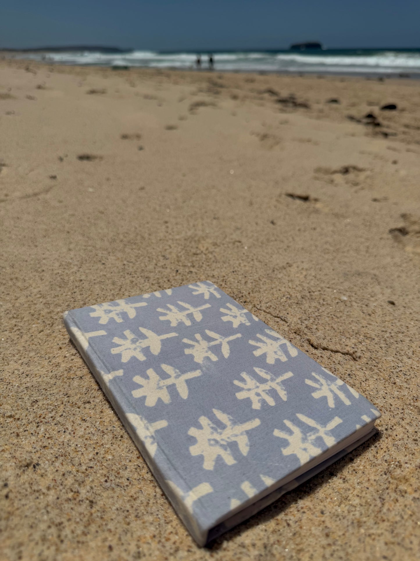 Hand block printed notebook - Neela