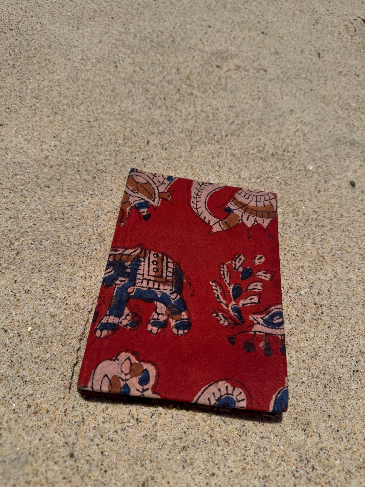 Hand block printed notebook - Haathi