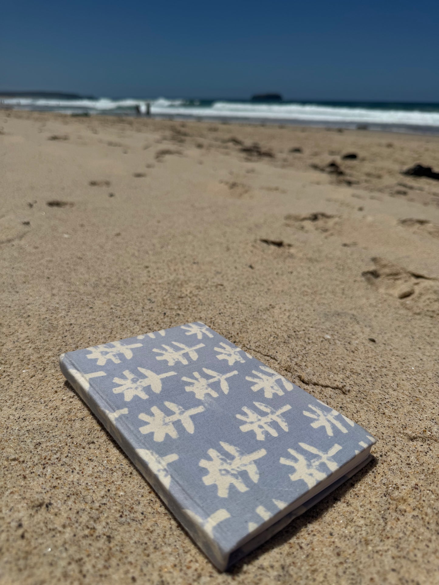 Hand block printed notebook - Neela