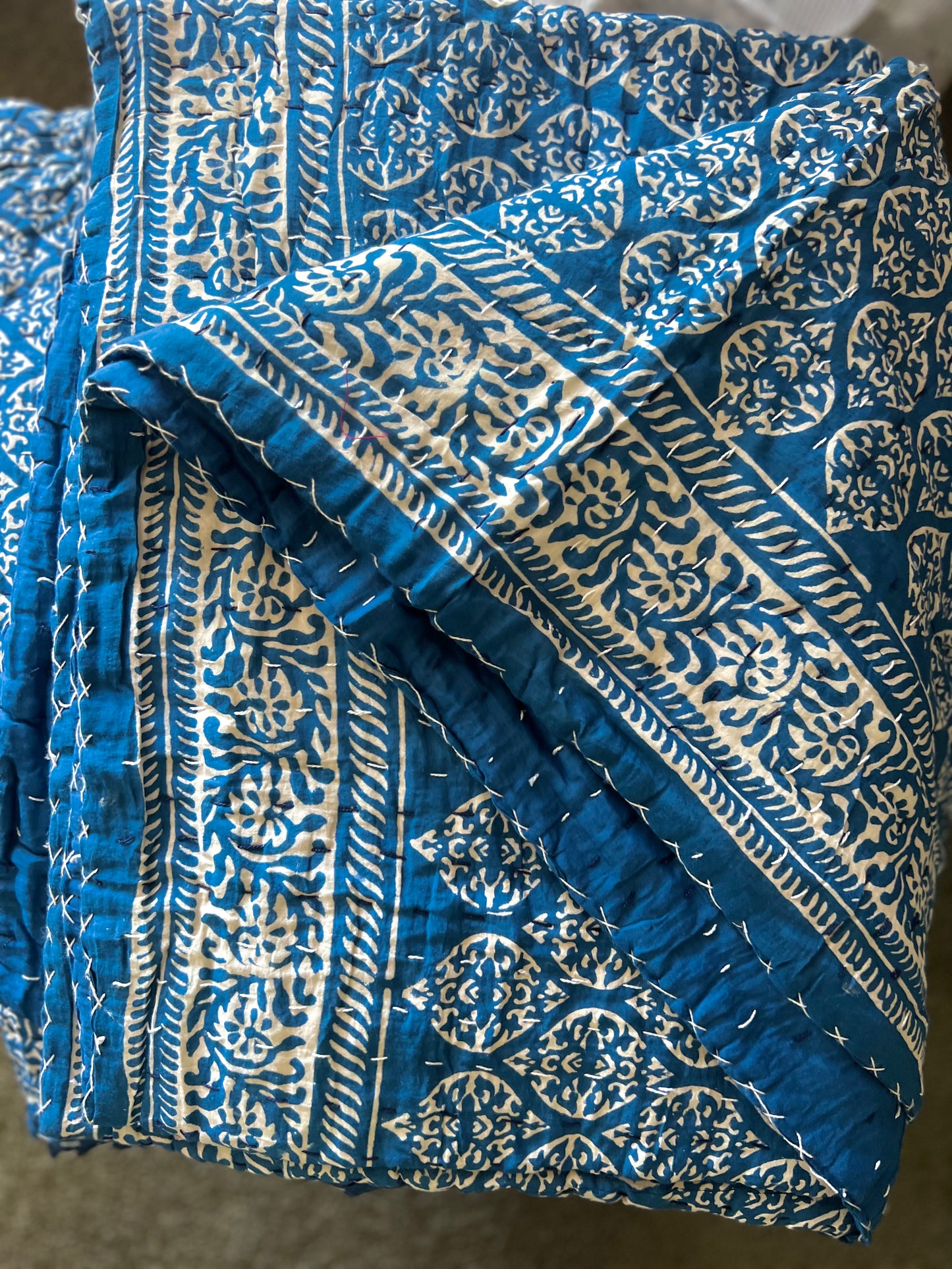 Akasha - Printed Kantha Quilt