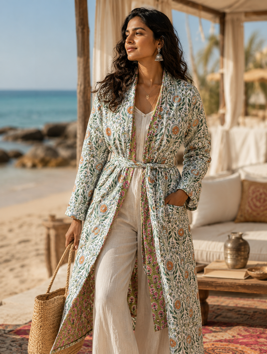 Hara Quilted Robe