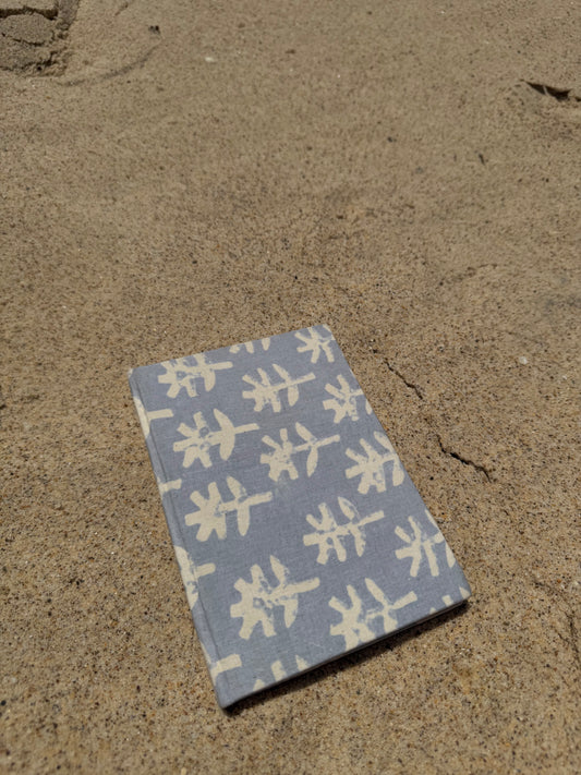 Hand block printed notebook - Neela