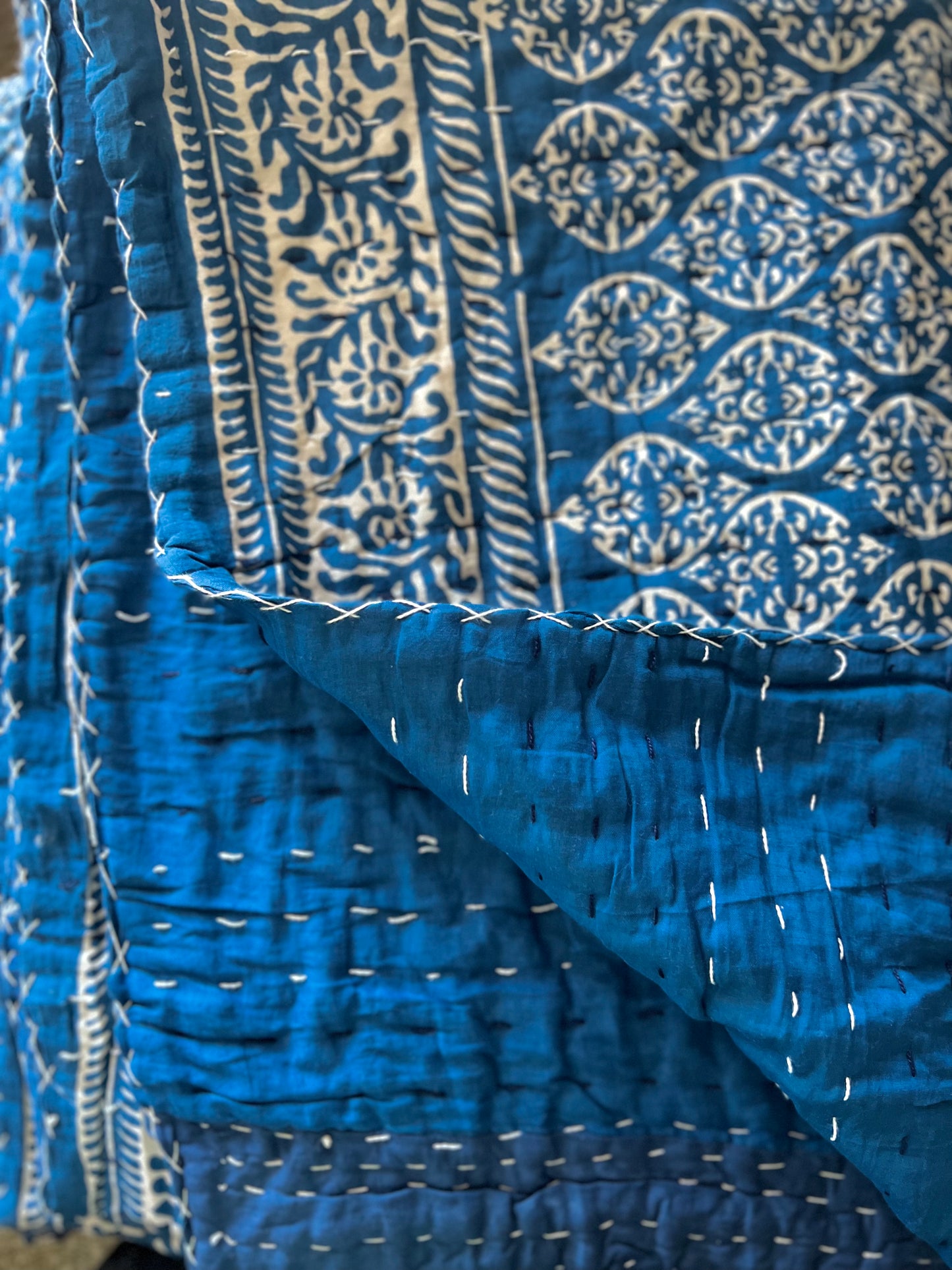 Akasha - Printed Kantha Quilt