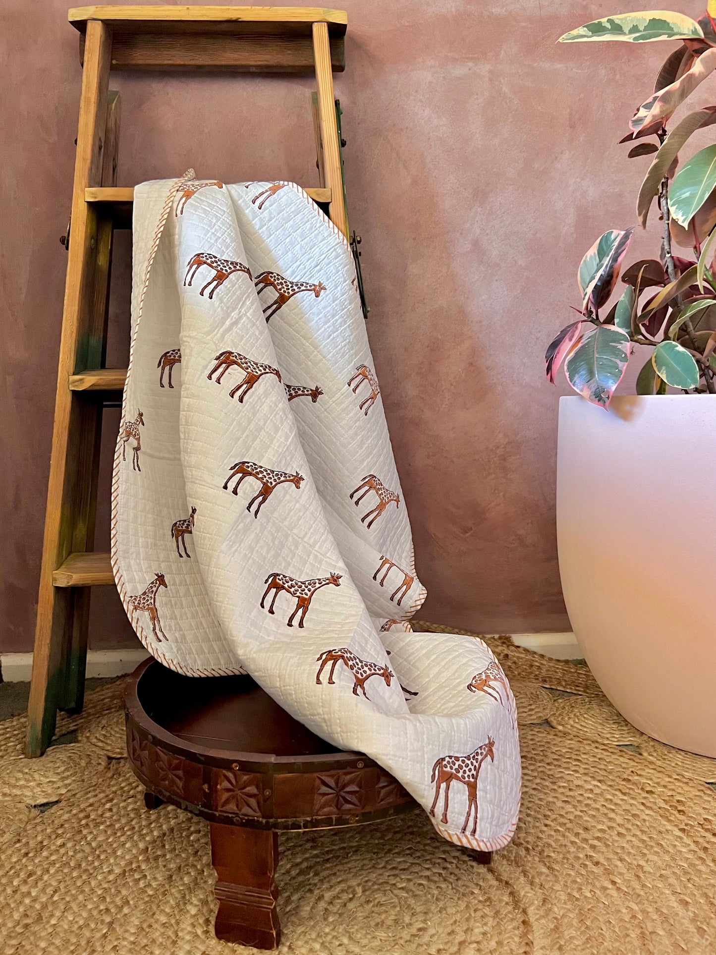 Baby Blanket - Giraffe Print