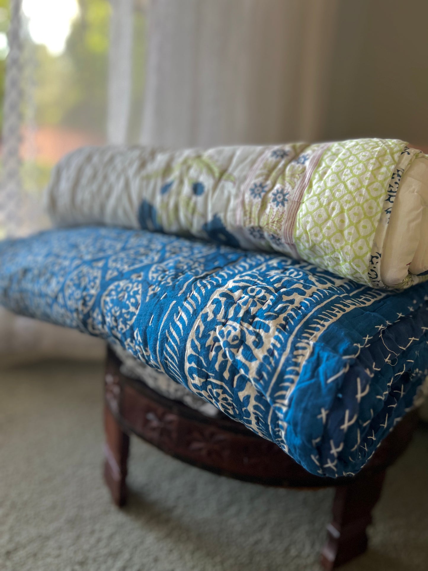 Akasha - Printed Kantha Quilt