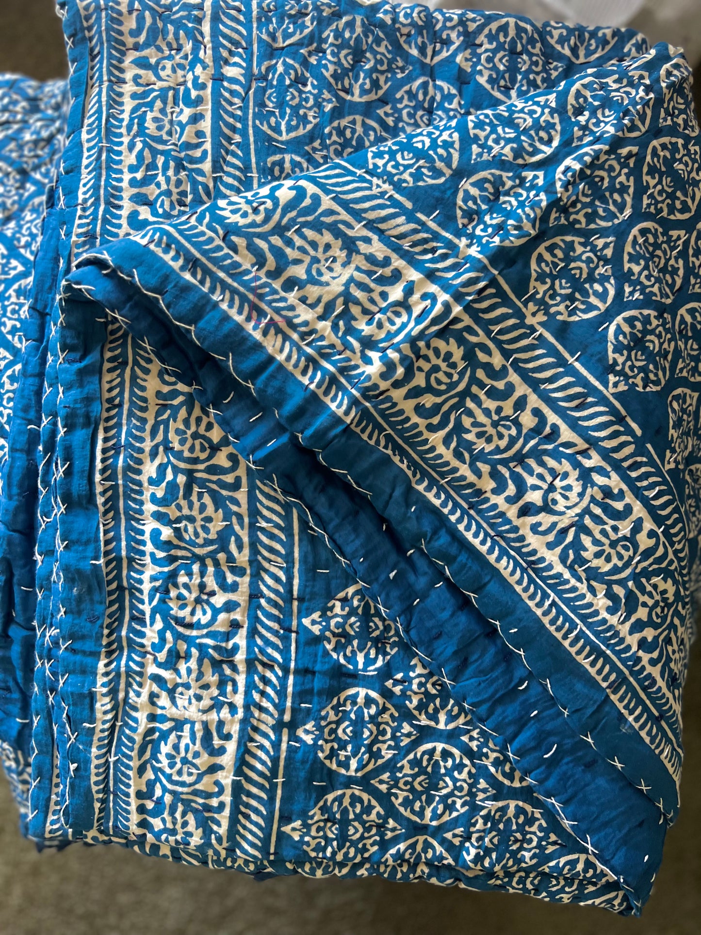 Akasha - Printed Kantha Quilt